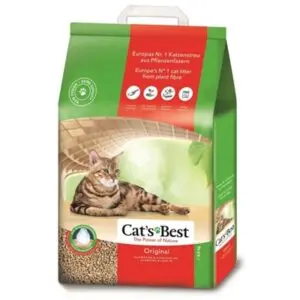 Cat's Best Oko Plus kattenbakvulling plantaardige vezels 20 liter - Afbeelding 1