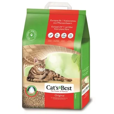 Cat's Best Oko Plus kattenbakvulling plantaardige vezels 20 liter