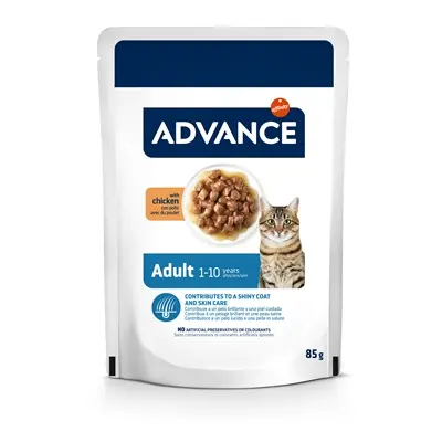 Advance kattenvoer Adult kip 12 x 85 g – natvoer voor volwassen katten