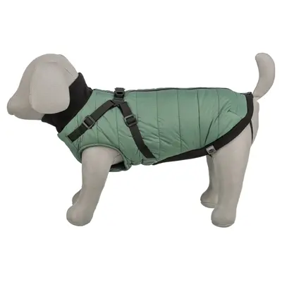 Trixie hondenjas Pontis met tuig saliegroen 30 cm – waterafstotend