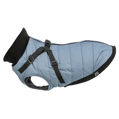 Trixie hondenjas Pontis met tuig blauwgrijs 30 cm
