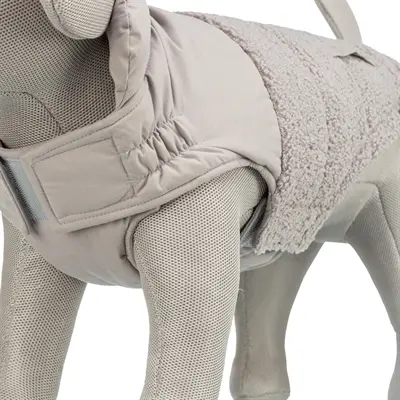 Trixie hondenjas Ajou grijs 21 cm – met wattering en sierzakken