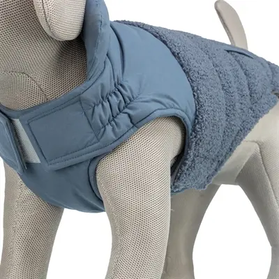 Trixie hondenjas Ajou blauw 33 cm – met wattering en sierzakken