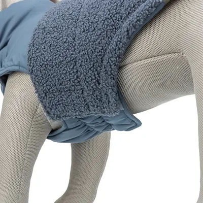 Trixie hondenjas Ajou blauw 40 cm – met wattering en sierzakken - Afbeelding 3