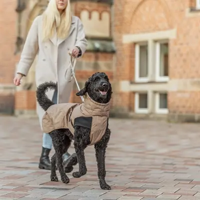 Trixie hondenjas Winter Riom zand 25 cm – waterafstotend, fleece - Afbeelding 7