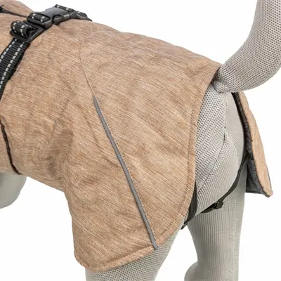 Trixie hondenjas Winter Riom zand 70 cm – waterafstotend, fleece - Afbeelding 4
