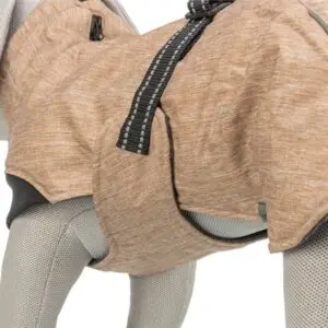 Trixie hondenjas Winter Riom zand 80 cm – waterafstotend, fleece - Afbeelding 6