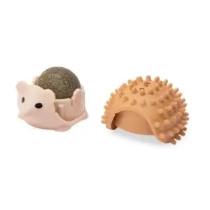 Imac egel met catnipbal 6,5 x 5,5 x 4 cm – kattenspeeltje - Afbeelding 2