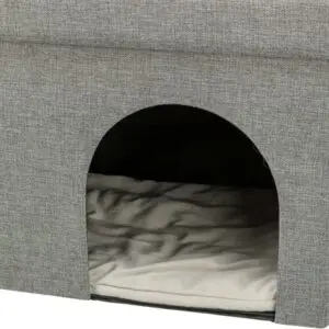 Trixie kattenhuis Kimy Soft twee verdiepingen lichtgrijs 76 x 37 x 72 cm - Afbeelding 9