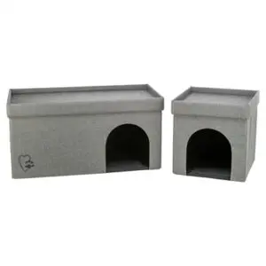 Trixie kattenhuis Kimy Soft twee verdiepingen lichtgrijs 76 x 37 x 72 cm - Afbeelding 7