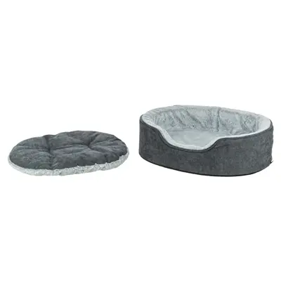 Trixie Vital hondenmand Lino Soft ovaal grijs/lichtgrijs 60 x 45 cm - Afbeelding 5
