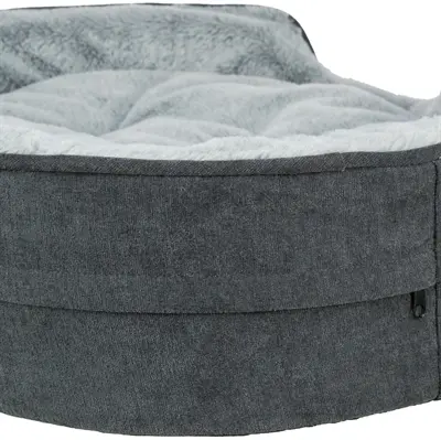 Trixie Vital hondenmand Lino Soft ovaal grijs/lichtgrijs 60 x 45 cm