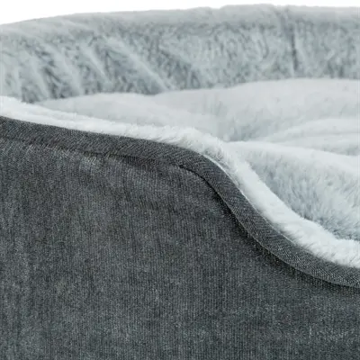 Trixie Vital hondenmand Lino Soft ovaal grijs/lichtgrijs 83 x 67 cm - Afbeelding 6