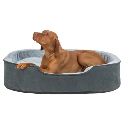 Trixie Vital hondenmand Lino Soft ovaal grijs/lichtgrijs 83 x 67 cm