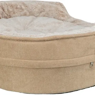 Trixie Vital hondenmand Lino Soft ovaal beige/crème 83 x 67 cm - Afbeelding 4