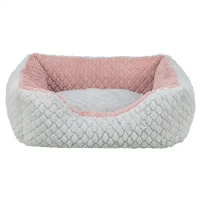 Trixie hondenmand Kaline Mio hoekig grijs/oudroze 80 x 65 cm