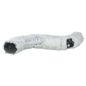 Trixie Harvey pluche speeltunnel/donut wit/grijs 160 x 25 cm - Afbeelding 7