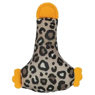 Trixie eend van pluche met panterprint en catnip 12 cm – assorti - Afbeelding 4