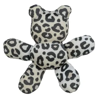 Trixie kattenspeeltje beer pluche panterprint met kattenkruid assorti 12 cm