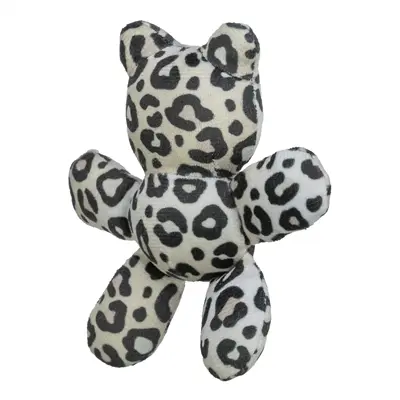 Trixie kattenspeeltje beer pluche panterprint met kattenkruid assorti 12 cm - Afbeelding 5