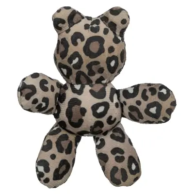Trixie kattenspeeltje beer pluche panterprint met kattenkruid assorti 12 cm - Afbeelding 6