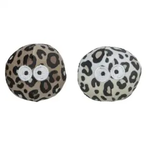 Trixie bal met ogen panterprint met catnip 5,5 cm – 2 stuks - Afbeelding 1