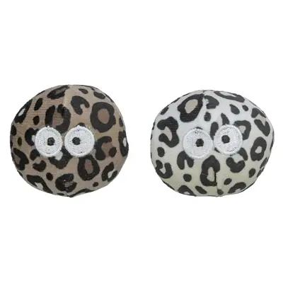Trixie bal met ogen panterprint met catnip 5,5 cm – 2 stuks