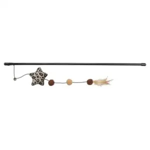 Trixie kattenhengel ster van pluche met catnip 50 cm – panterprint
