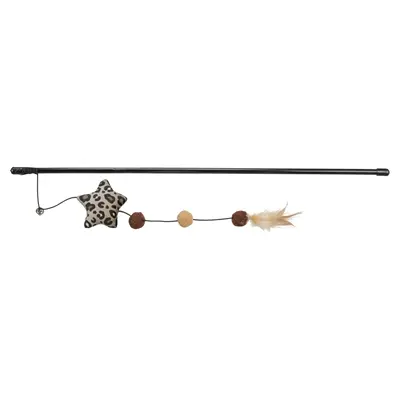 Trixie kattenhengel ster van pluche met catnip 50 cm – panterprint