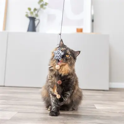 Trixie kattenhengel ster van pluche met catnip 50 cm – panterprint - Afbeelding 7