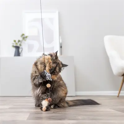 Trixie kattenhengel ster van pluche met catnip 50 cm – panterprint - Afbeelding 5