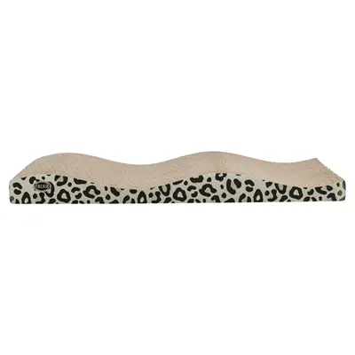 Trixie krabplank Leo panterprint 44 x 25 x 6 cm – set van 2 met catnip
