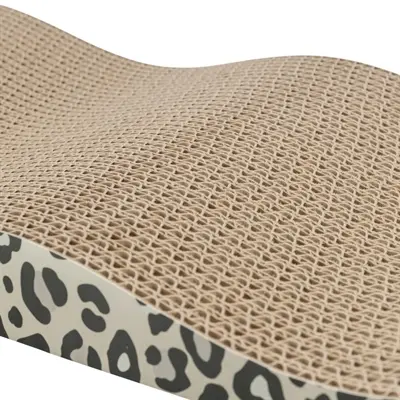 Trixie krabplank Leo panterprint 44 x 25 x 6 cm – set van 2 met catnip