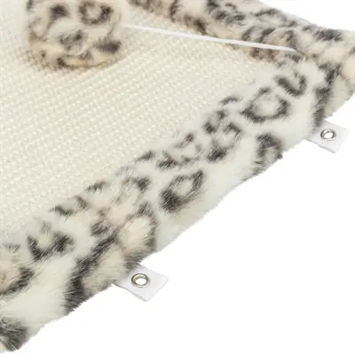 Trixie krabmat Leo panterprint crème 55 x 35 cm – met speelballetje
