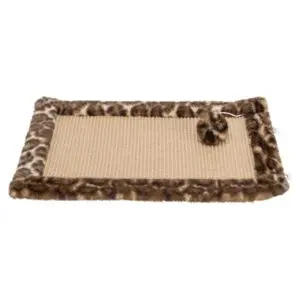 Trixie krabmat Leo panterprint bruin 55 x 35 cm – met speelballetje