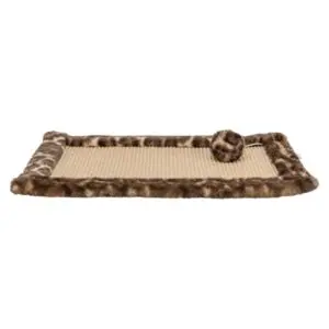 Trixie krabmat Leo panterprint bruin 55 x 35 cm – met speelballetje - Afbeelding 4