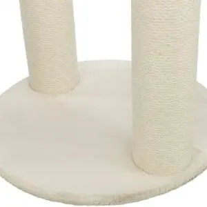 Trixie krabpaal Leo panterprint rond crème 42 x 42 x 82 cm - Afbeelding 1