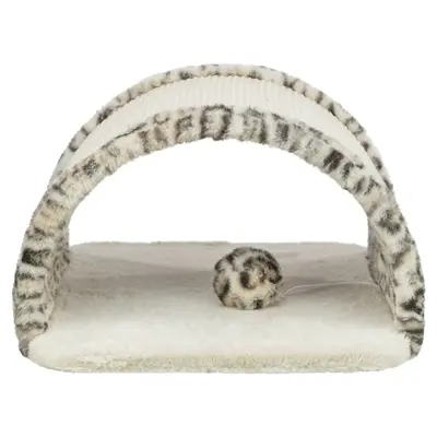 Trixie krabbrug Leo panterprint crème 38 x 38 x 25 cm – pluche en jute