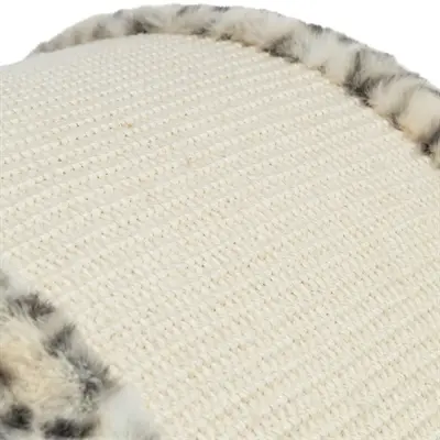 Trixie krabbrug Leo panterprint crème 38 x 38 x 25 cm – pluche en jute - Afbeelding 5