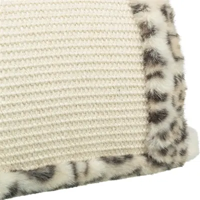 Trixie krabbrug Leo panterprint crème 38 x 38 x 25 cm – pluche en jute