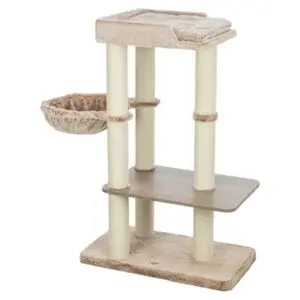 Trixie krabpaal Sienna taupe 68 x 38 x 105 cm – met relaxmand - Afbeelding 2