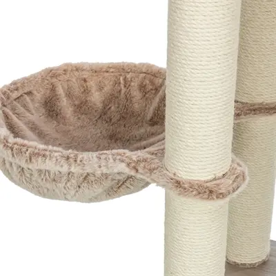 Trixie krabpaal Sienna taupe 68 x 38 x 105 cm – met relaxmand