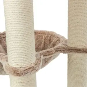 Trixie krabpaal Sienna taupe 68 x 38 x 105 cm – met relaxmand - Afbeelding 7