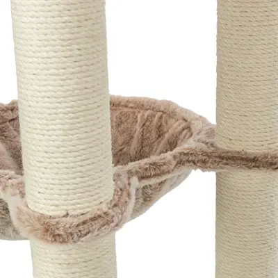 Trixie krabpaal Sienna taupe 68 x 38 x 105 cm – met relaxmand