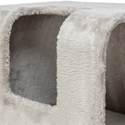 Trixie krabpaal Marina grijs 78 x 45 x 132 cm – met schuilhuis
