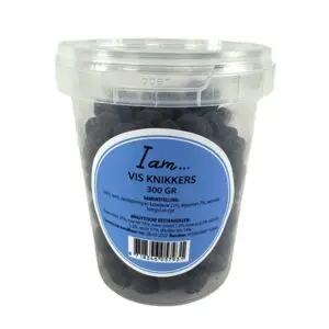 I Am hondensnack Vis Knikkers 300 g – knapperig, met zalm en kabeljauw - Afbeelding 4