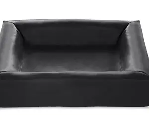 Bia Bed kunstleren hoes hondenmand zwart 70 x 60 x 15 cm – maat 3 - Afbeelding 1