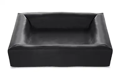Bia Bed kunstleren hoes hondenmand zwart 70 x 60 x 15 cm – maat 3