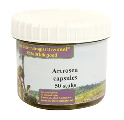 Dierendrogist artrosen capsules 50 stuks – duivelsklauw, voor honden