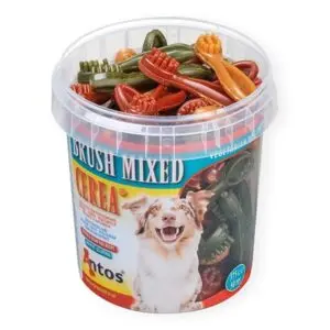 Antos Mixed Brush hondentraktatie 50 stuks – tarwezetmeel - Afbeelding 1